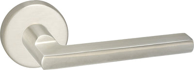 Impresso Kirby Hocker mit runder Rosette, verdeckter Edelstahl