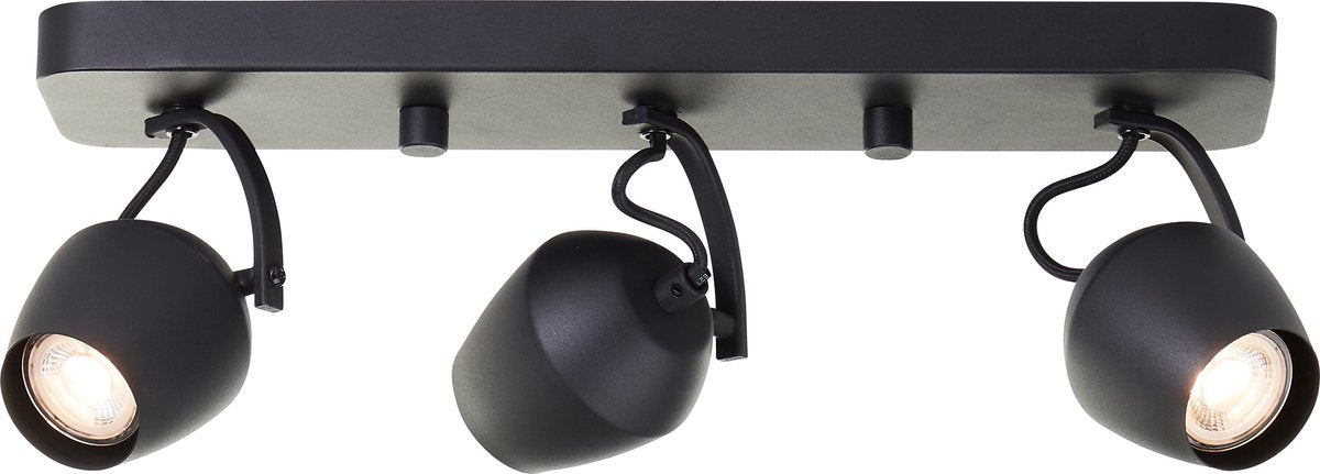 Brilliant Vertino - Deckenstrahler - GU10 3x5W - 3000K - Schwarz