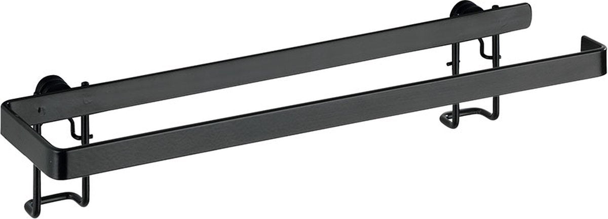 Wenko Gala Küchenrollenhalter Wand Schwarz Stahl 31cm - Küchenpapierhalter Wand