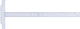 Aristo Zeichenhaken – Länge 60 cm – mm cm Zoll-Skala – kristallklares Plexiglas – mit rutschfesten Noppen – AR-23176