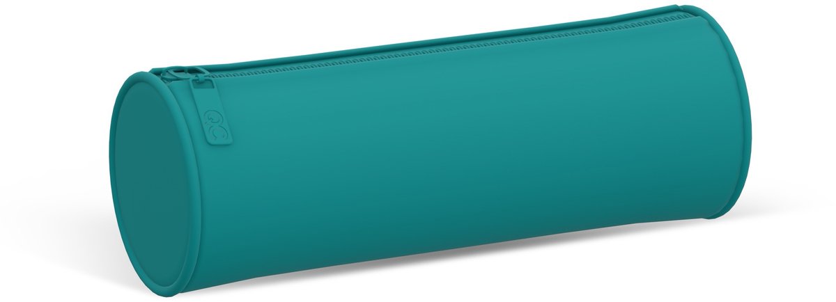 Federmäppchen Qc Farbe Blaugrün – rund – 21 cm