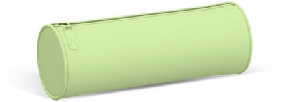 Qc-Federmäppchen in der Farbe Grün – rund – 21 cm