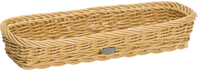 Westmark Besteckkorb, geeignet für Hotel und Gastronomie, rechteckig, ca. 39,5 x 28 x 8,5 cm, Kunstfaser, Saleen-Edition, hellbeige, 02016830101