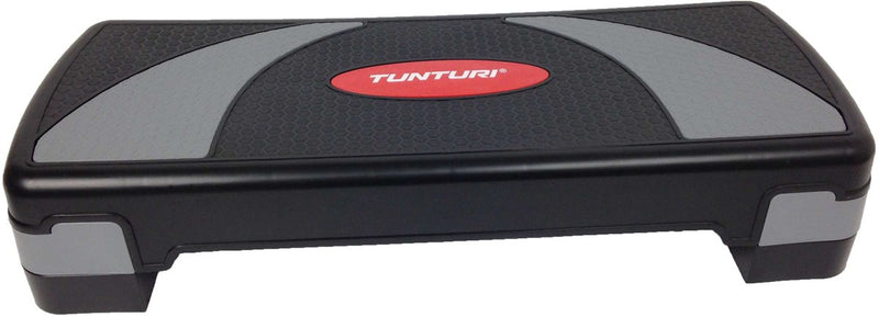 Tunturi Aerobic Step Compact – Fitnessschritt verstellbar – Aerobic Stepper – Schwarz – inkl. kostenlose Fitness-App