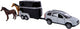 Kids Globe Die Cast Volvo XC90 mit Pferdeanhänger, 27 cm