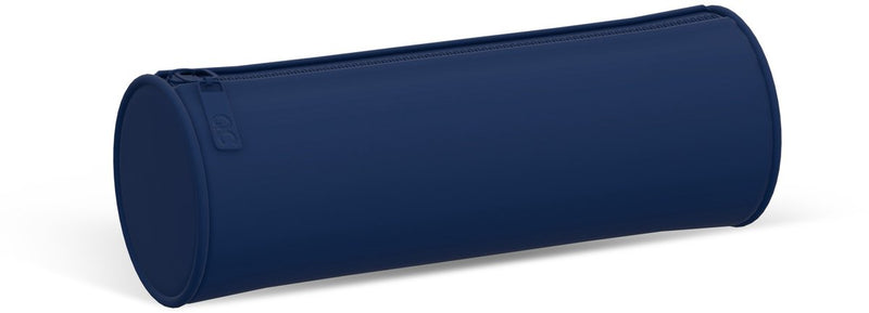 Federmäppchen in Qc-Farbe, Marineblau, rund, 21 cm