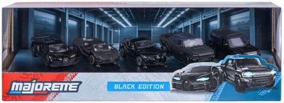 Majorette Black Edition Autoset, 5-teilig.