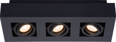 Lucide xirax – Deckenstrahler (Deckenleuchte) – LED dim to warm – gu10 – 3 x 5 W 2200 K 3000 K – Schwarz