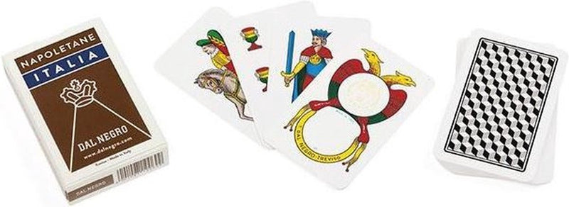 Spielkarten Napoletan 83,5 mm Karton braun 41-teilig