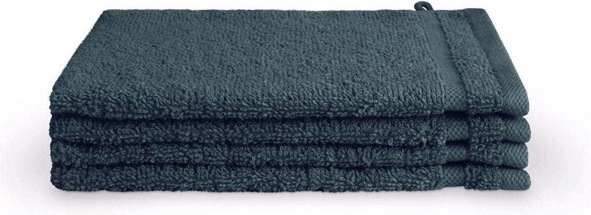 Byrklund Handtuchset – Badeutensilien – 4-teilig – 4 x 16 x 21 – 100 % Baumwolle – dunkelblau