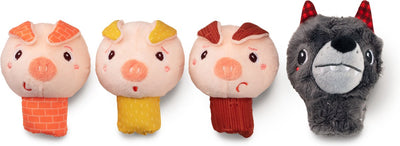 Lilliputiens - Fingerpuppen - der Wolf und die 3 kleinen Schweinchen