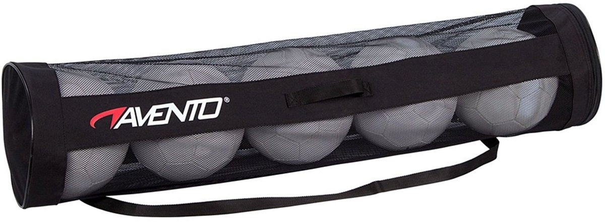 Balltasche Avento - für 5 Bälle - Schwarz - Länge ca. 108 cm - ø 24 cm