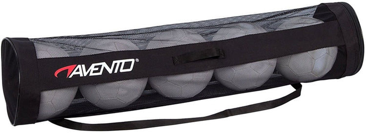 Balltasche Avento - für 5 Bälle - Schwarz - Länge ca. 108 cm - ø 24 cm