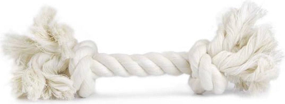 Beeztees Zahnseideseil – Hundespielzeug – weiß – groß – ca. 240 Gramm