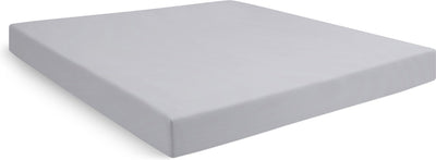 Cinderella Wochenend-Spannbettlaken – geeignet für Boxspringbetten – Baumwolle – 180 x 210 cm – bis 35 cm Matratzenhöhe – hellgrau