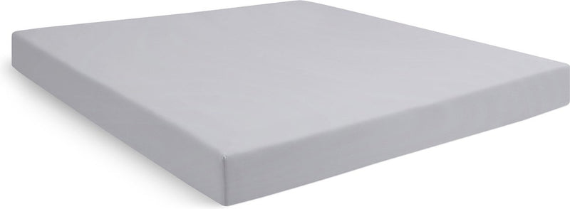 Cinderella Wochenend-Spannbettlaken – geeignet für Boxspringbetten – Baumwolle – 180 x 210 cm – bis 35 cm Matratzenhöhe – hellgrau
