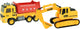 Toi-Toys Trucks Tilt LKW mit Bagger-Lichtgeräusch