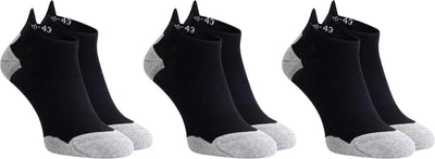 Rogelli Core Laufsocken – 3er-Pack – Schwarz Grau – 36 39
