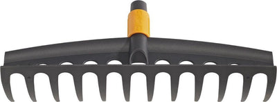 Fiskars Quikfit Rechen – Rasenharkenaufsatz – Gartengeräte – gehärteter Stahl