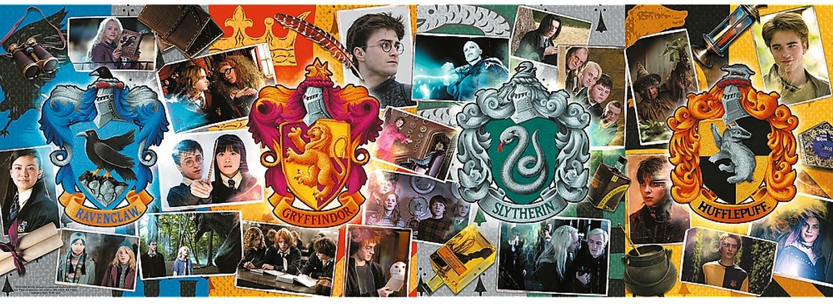 Trefl 1000p – Vier Häuser von Hogwarts, Warner, Harry Potter