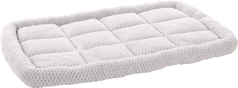 Flamingo-Hundekissen – Bankkissen – extra weiches Hundekissen 100,5 x 63,5 cm – passend für Hundebox und Katzenkissen – Jacquard rechteckig grau