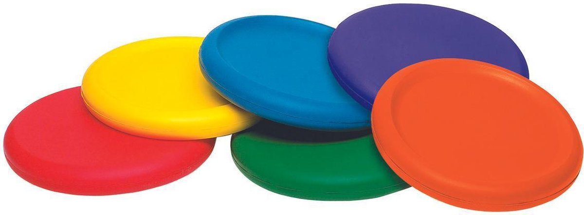 Spordas Schaumstoffscheibe Softskin Frisbee-Set 6-teilig
