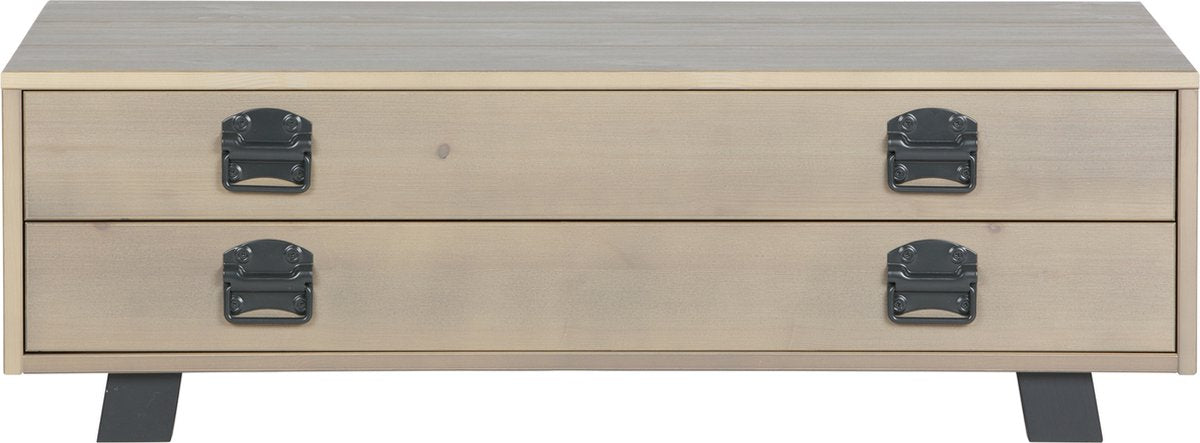 Woood Derby Couchtisch – Kiefer – Rauch – 35 x 110 x 62