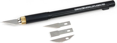 Tamiya Modellbau-Dekoration – 74098 Modellbau-Messer Profi mit 7 Klingenwerkzeugen