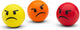 #winning Emoticon Stressbälle - Scherzartikel - weich mittelhart - gelb orange rot