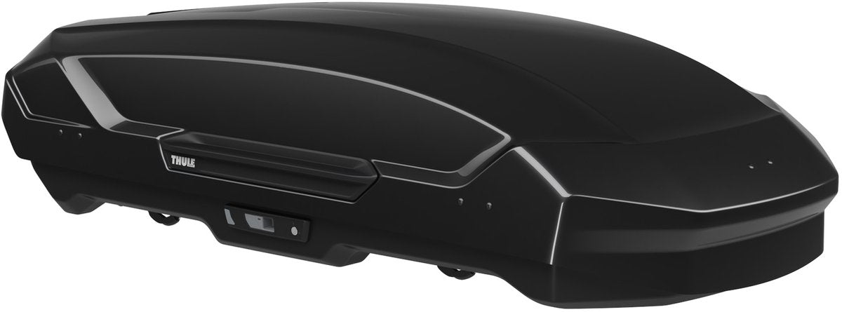 Thule Motion 3 m schwarz glänzend – Dachbox – 2 Seiten zu öffnen – 75 kg Tragkraft – 390 l Fassungsvermögen