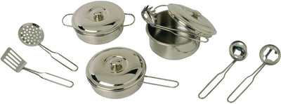 Kleine Fußmetallpfanne Set, 11dlg,