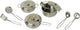 Kleine Fußmetallpfanne Set, 11dlg,