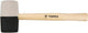 Topex Gummihammer 680gr schwarz weiß 63mm Durchmesser