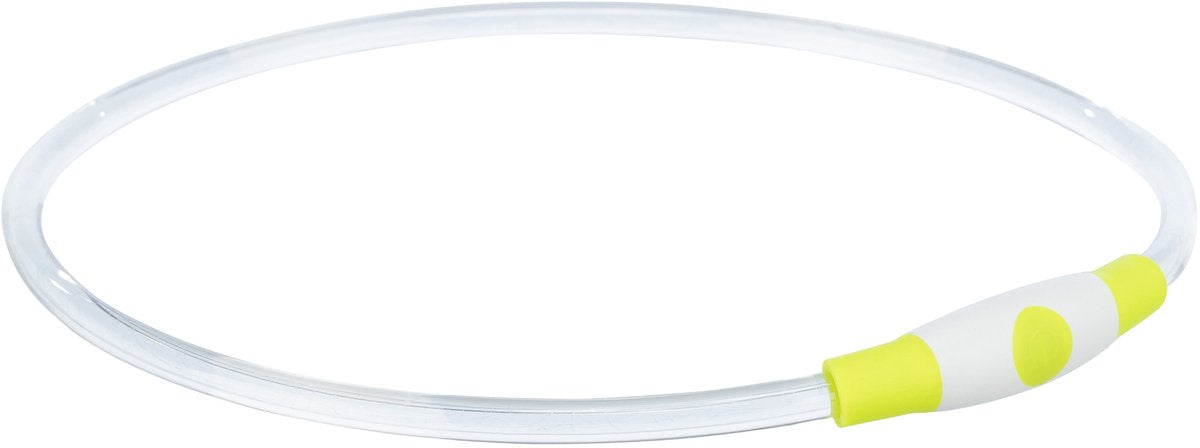Trixie -Kragen USB -Blitzlicht leuchtend wiederaufladbar TPU Green