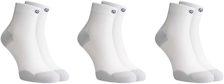 Rogelli Core Laufsocken – 3er-Pack – Weiß Grau – 36 39