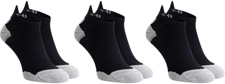 Rogelli Core Laufsocken – 3er-Pack – Schwarz Grau – 44 47
