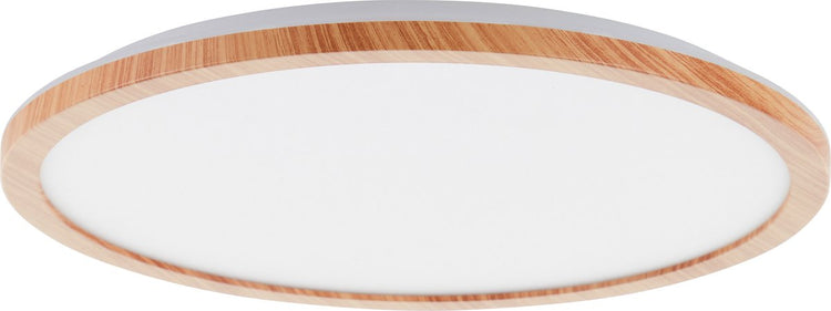 Brilliant Tuco – Deckenleuchte – LED 21 W – 2700 K – 3 Stufen Dimmung 100 % – 50 % – 25 % – Holzeffekt