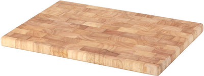 Continenta Schneidebrett, Hirnholz, Küchenbrett, Frühstücksbrett, Gummiholz, 35 x 25 x 2 cm, 4017