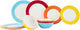 Gimex - Farblinie - Geschirr - Regenbogen - 12-teilig