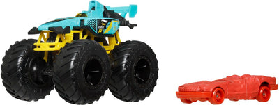 Hot Wheels Monster Trucks Auto – Slam Prix Prix Collision 2-teilig inklusive Kleinwagen