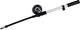 BBB Cycling Airshock Vorderradgabelpumpe – Mini-Fahrradpumpe mit Manometer, Stoßdämpfern und Vordergabeln – 28 bar – Schwarz Silber – BMP-29