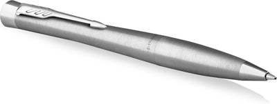 Parker Urban Drehkugelschreiber | Metro-Metallic | mittlere Feder mit blauer Tinte | in hängender Geschenkverpackung