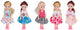 Eddy Toys Mini-Modepuppen 5-teilig – Spielzeugpuppen 12 cm für Kinder – Modepuppen mit bunten Outfits – inklusive Fensterbox – Puppen fürs Puppenhaus – ab 3 Jahren