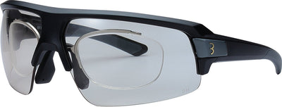 BBB Cycling Impulse Optic PH-Fahrradbrille – photochromatische, verschreibungspflichtige Fahrradbrille – Dioptrien -6 bis +6 – Grilamid-Rahmen – mattschwarz – BSG-71PH