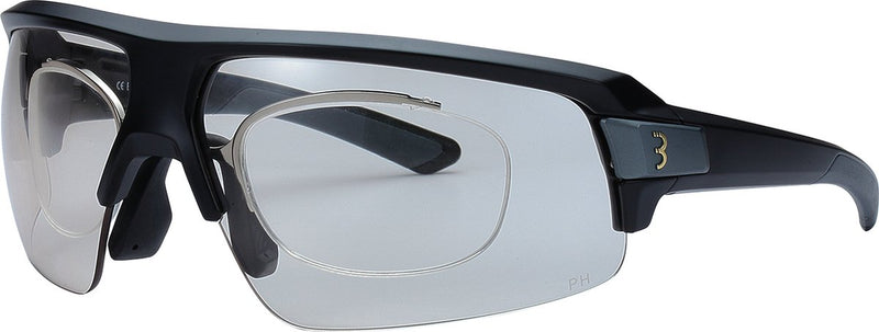 BBB Cycling Impulse Optic PH-Fahrradbrille – photochromatische, verschreibungspflichtige Fahrradbrille – Dioptrien -6 bis +6 – Grilamid-Rahmen – mattschwarz – BSG-71PH
