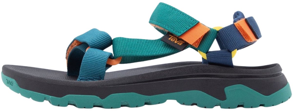 Teva T Hurricane XLT Jr Unisex-Sandalen – Blau-Korallen-Multi