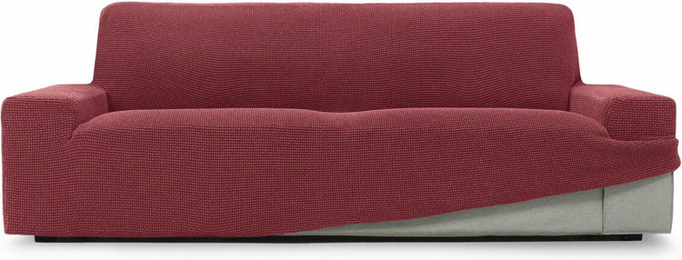 Sofaskins Sofabezug Fuchsia Niagara | Sofabezug 3-Sitzer-Sofas 180 - 230 cm | Stretch-Sitzbezug | Sofaschutz | Sofaschutz für Hunde und Katzen
