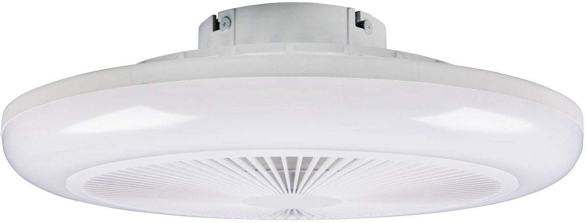 Rl Live Your Light Reality Holmsund – Ventilator – Weiß – inkl. 1x SMD 20 W - Fernbedienung - integrierter Dimmer - stufenlos einstellbare Lichtfarbe - RGBW-Farbwechsler - 3 Geschwindigkeitsstufen - Memory-Funktion über die Fernbedienung - dynamisch