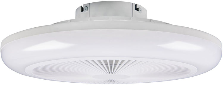 Rl Live Your Light Reality Holmsund – Ventilator – Weiß – inkl. 1x SMD 20 W - Fernbedienung - integrierter Dimmer - stufenlos einstellbare Lichtfarbe - RGBW-Farbwechsler - 3 Geschwindigkeitsstufen - Memory-Funktion über die Fernbedienung - dynamisch