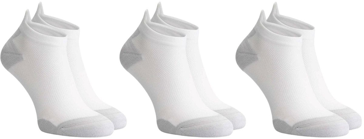 Rogelli Core Laufsocken – 3er-Pack – Weiß Grau – 40 43